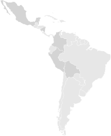 중남미 map